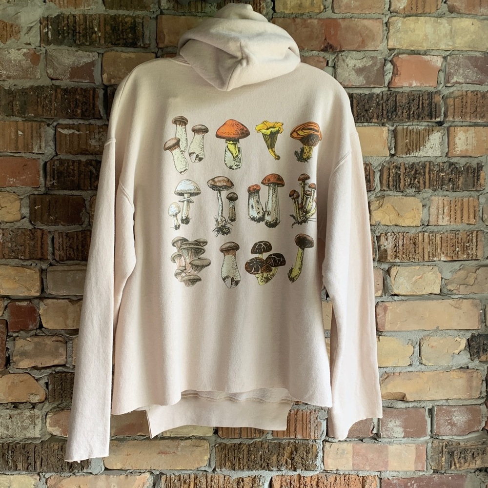 Bowery mushroom hoodie distressed